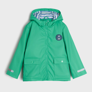 Sinsay - Kurtka przeciwdeszczowa - Zielony - chłopiec - 7763C-77X