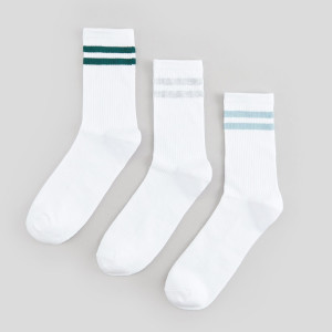 Sinsay - Skarpetki 3 pack - Biały - męski - 7798Y-00X