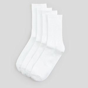 Sinsay - Skarpetki 4 pack - Biały - męski - 7809Y-00X