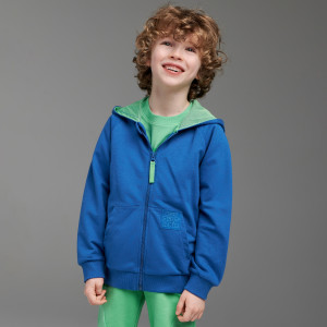 Sinsay - Felpa con zip - Blu - Bambino - 7833C-54X