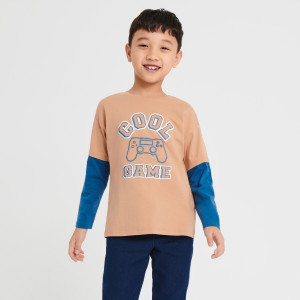 Sinsay - Koszulka - Brązowy - chłopiec - 7856C-84X