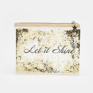 Sinsay - Kosmetyczka - Złoty - damski - 7868F-GLD