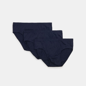 Sinsay - Slipy 3 pack - Granatowy - męski - 7883Y-59X