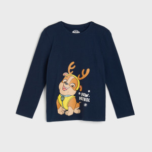 Sinsay - Koszulka Psi Patrol - Granatowy - chłopiec - 7908Q-59X