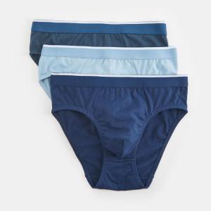 Sinsay - Slipy 3 pack - Granatowy - męski - 7908Y-59X