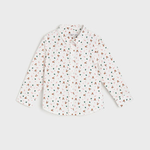 Sinsay - Koszula z nadrukiem - Biały - chłopiec - 7917Q-00X