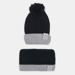 Sinsay - Súprava čiapky beanie a komína - Čierna - Chlapec - 7923P-99X