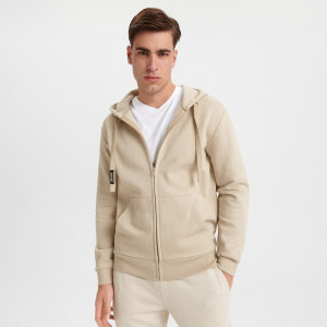 Sinsay - Bluza rozpinana - Beżowy - męski - 7965Y-08X