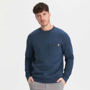 Sinsay - Bluza z kieszenią - Niebieski - męski - 7975Y-57X