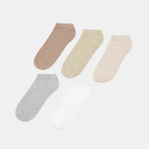 Sinsay - Skarpetki bawełniane 5 pack - Wielobarwny - damski - 8038F-MLC