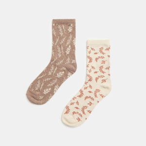 Sinsay - Skarpetki 2 pack - Wielobarwny - damski - 8057F-MLC