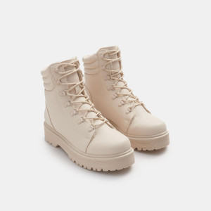 Sinsay - Botki z ociepleniem - Kremowy - damski - 8074Z-01X