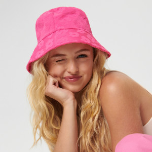 Sinsay - Kapelusz bucket hat - Pomarańczowy - damski - 8090F-32X