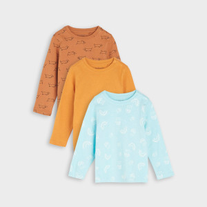 Sinsay - Koszulki 3 pack - Brązowy - chłopiec - 8149C-88X