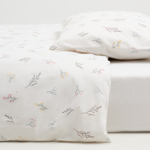 Sinsay - Komplet pościeli bawełnianej - Kremowy - uniseks - 8157Z-02X