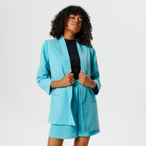 Sinsay - Marynarka oversize - Turkusowy - damski - 8187W-60X