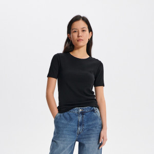 Sinsay - Striped top - Schwarz - damen - 8202J-99X