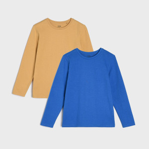 Sinsay - Koszulki 2 pack - Niebieski - chłopiec - 8283N-55X