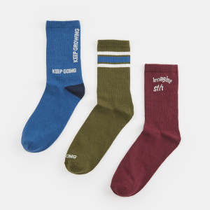 Sinsay - Skarpetki 3 pack - Wielobarwny - męski - 8293U-MLC