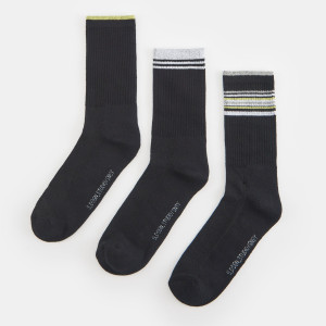 Sinsay - Skarpety 3 pack - Czarny - męski - 8297U-99X