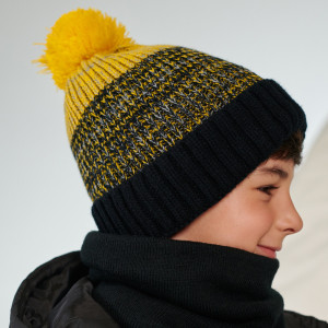 Sinsay - Czapka z pomponem - Czarny - chłopiec - 8305P-99X