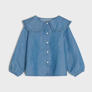 Sinsay - Koszula - Niebieski - dziewczynka - 8338N-50J