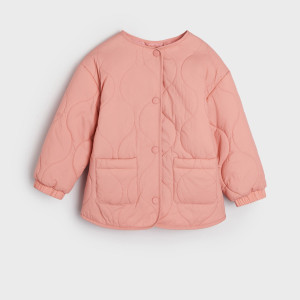 Sinsay - Kurtka pikowana - Pomarańczowy - dziewczynka - 8343N-24X