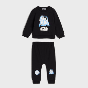 Sinsay - Komplet dresowy Star Wars - Czarny - chłopiec - 8344E-99X