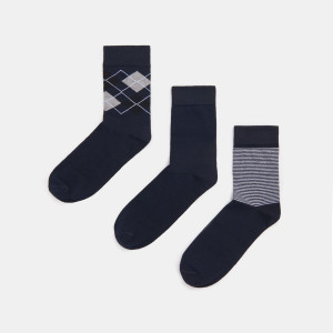 Sinsay - Skarpetki 3 pack - Czarny - męski - 8355U-99X