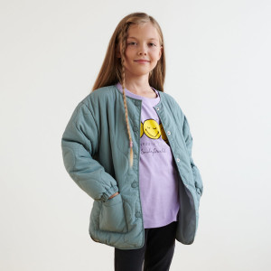 Sinsay - Kurtka pikowana - Turkusowy - dziewczynka - 8362N-06X