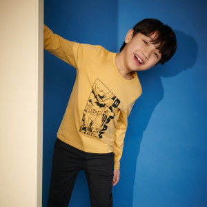 Sinsay - Koszulka Batman - Żółty - chłopiec - 8363Q-17X