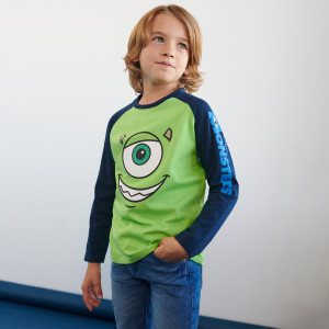 Sinsay - Koszulka Potwory i spółka - Zielony - chłopiec - 8368Q-71X