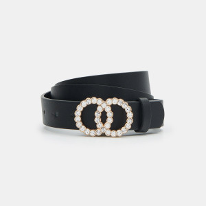 Sinsay - Pasek - Czarny - damski - 8376F-99X