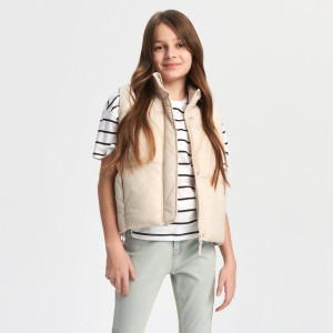 Sinsay - Gilet trapuntato - Avorio - Bambina - 8392N-02X