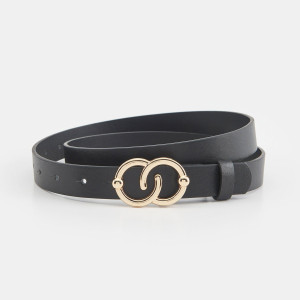 Sinsay - Pasek - Czarny - damski - 8393F-99X