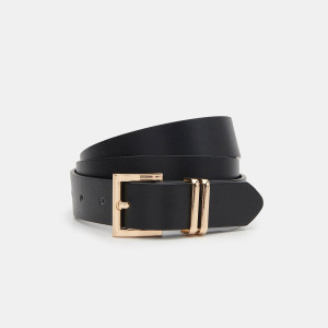 Sinsay - Pasek - Czarny - damski - 8396F-99X