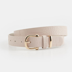 Sinsay - Pasek - Kremowy - damski - 8398F-02X