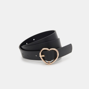 Sinsay - Pasek - Czarny - damski - 8404F-99X