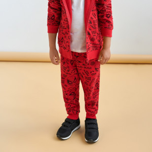 Sinsay - Spodnie dresowe jogger Spiderman - Czerwony - chłopiec - 8433Q-33X