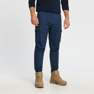 Sinsay - Spodnie jogger - Niebieski - męski - 8436C-55X