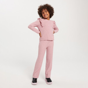 Sinsay - Komplet: bluza i spodnie - Fioletowy - dziewczynka - 8441Q-34X