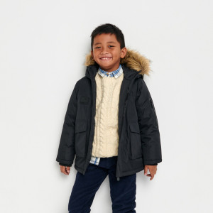 Sinsay - Kurtka parka - Czarny - chłopiec - 8455N-99X