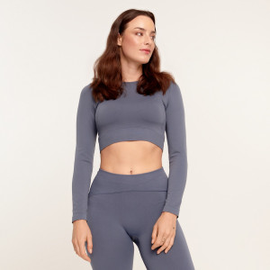 Sinsay - Long sleeve blouse - Grigio - Da donna - 8456Z-86X