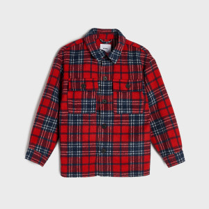 Sinsay - Kurtka koszulowa w kratę - Czerwony - chłopiec - 8460N-33X