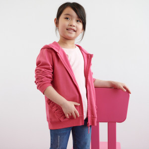 Sinsay - Bluza rozpinana - Różowy - dziewczynka - 8501M-43X