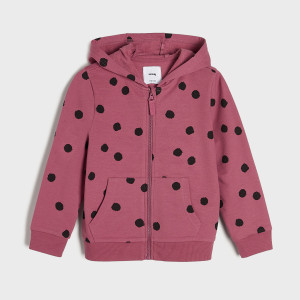 Sinsay - Bluza z kapturem - Fioletowy - dziewczynka - 8502M-34X