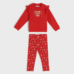 Sinsay - Komplet niemowlęcy - Czerwony - dziewczynka - 8506Q-33X