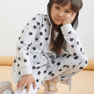 Sinsay - Bluza rozpinana - Jasny szary - dziewczynka - 8513M-09M