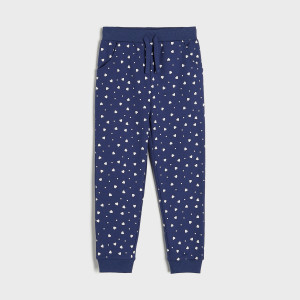 Sinsay - Spodnie dresowe jogger - Granatowy - dziewczynka - 8537M-59X