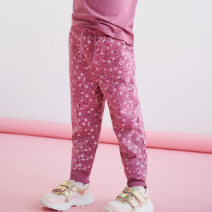 Sinsay - Spodnie dresowe jogger - Fioletowy - dziewczynka - 8540M-34X